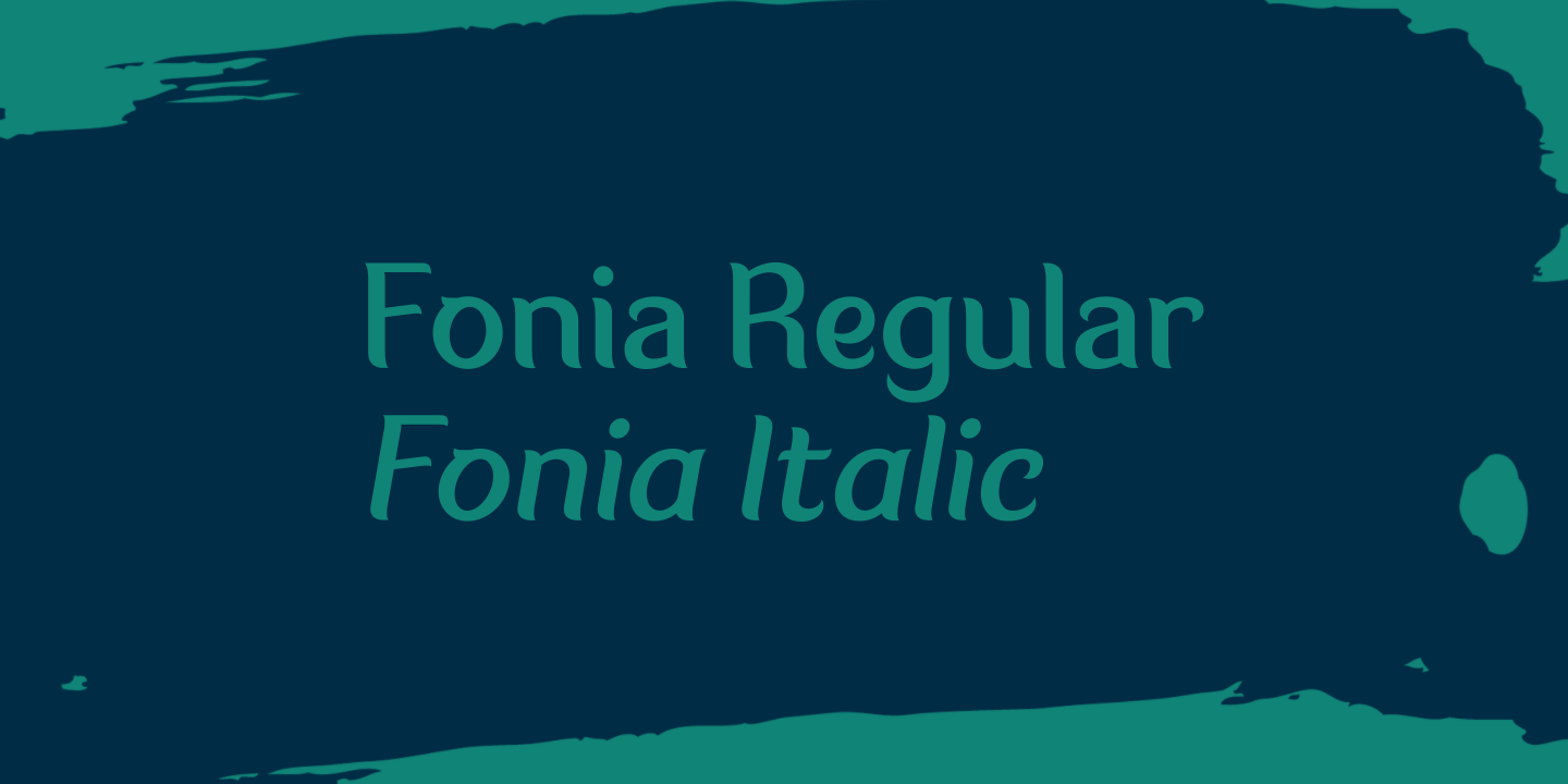Пример шрифта Fonia #6